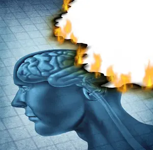 Burnout brain from alzheimers