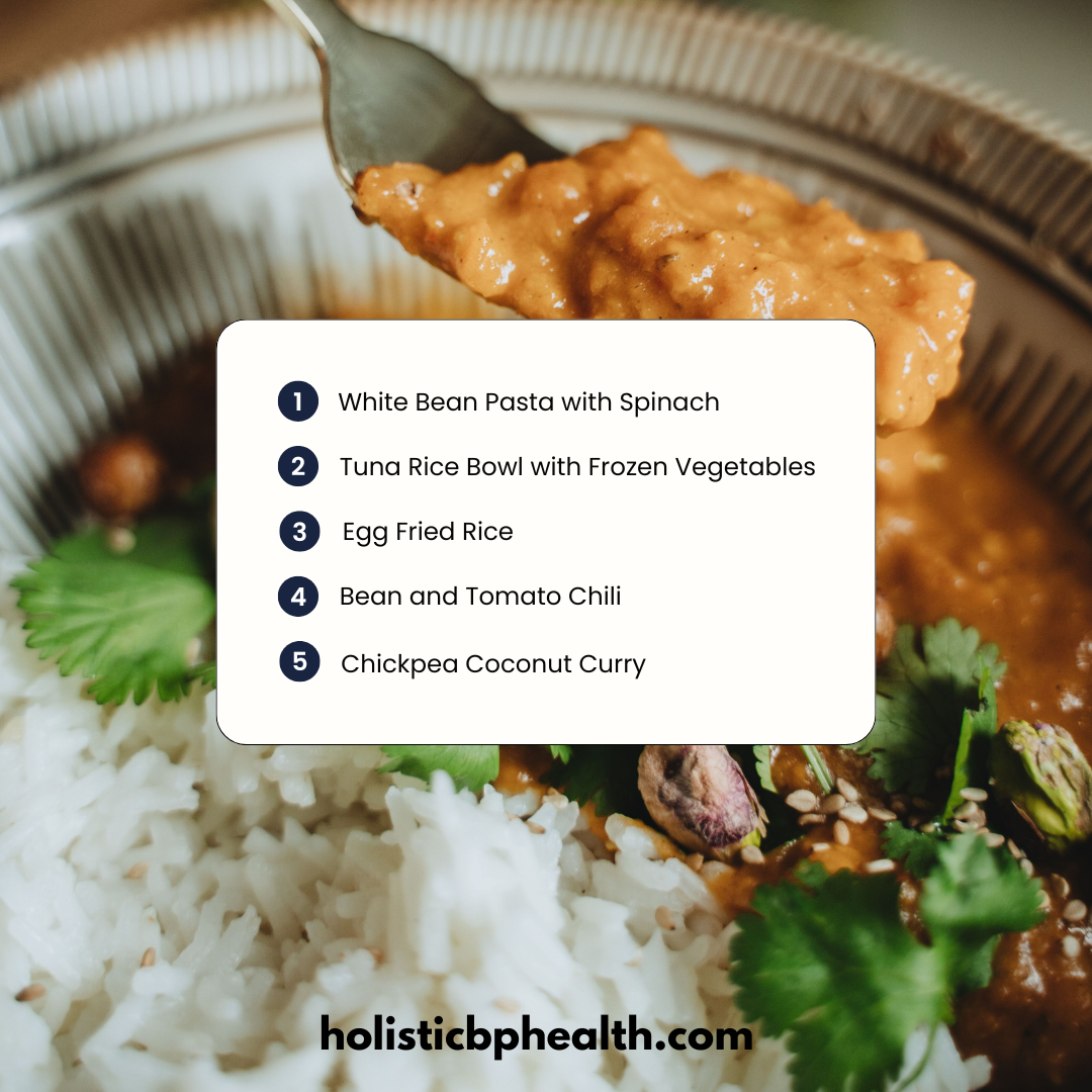 Budget friendly meals idea.  https://www.holisticbphealth.com/thewellnessfridge.html