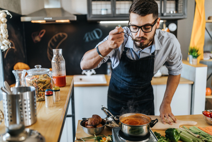 Male cooking.https://www.info-on-high-blood-pressure.com/secrets-to-heart-healthy-cuisine.html